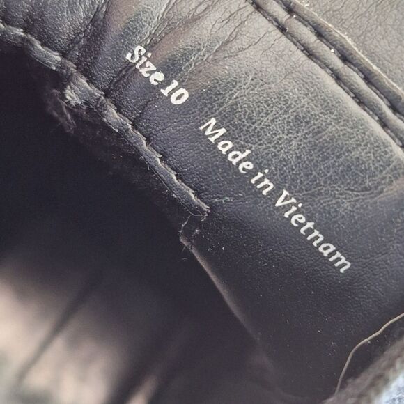 Dolce Vita Huey Lugged Chelsea Ankle Boot Black Exotic Croc size 10 Women's EUC - Picture 8 of 12